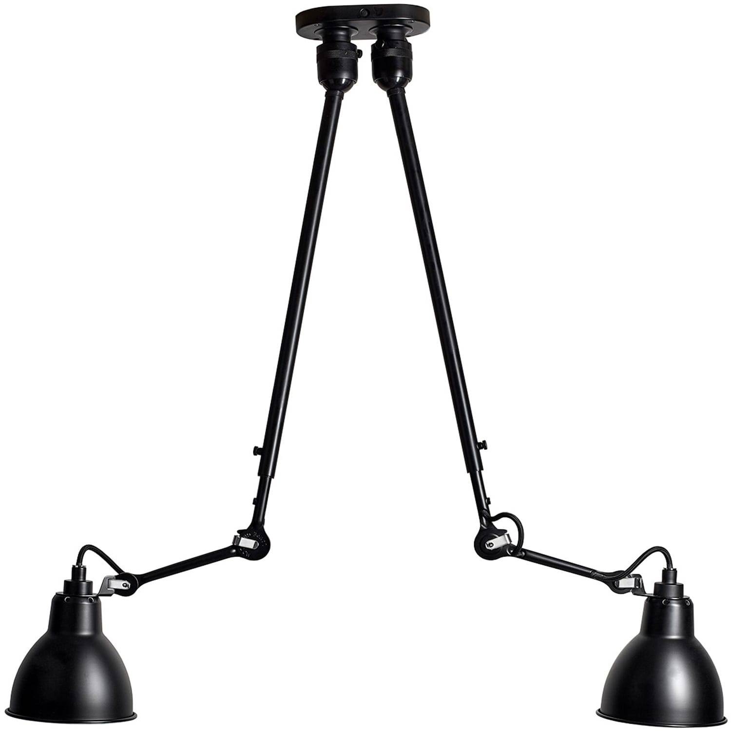 DCW éditions Lampe Gras N°302 double taklampa round svart