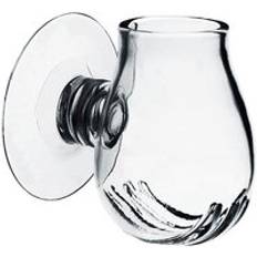 Glas matningsbägare akvarium matare artemia ägg röda maskar mat för akvarie akvarium matskål aa - S