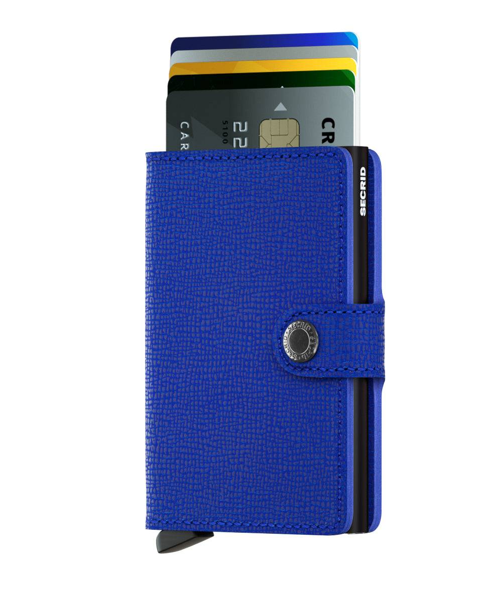 Secrid Miniwallet Crisple Blue Black Skinnplånbok - Blå