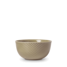 Lyngby Porcelæn Rhombe Earth Serveringsskål Ø17.5 cm clay