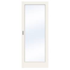 Skydedør med glas, 82,5x204 - M9x21, Swedoor Clever-line, EASY GW1, klar glas, Hvid,