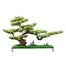 Falska växter Artificial Bonsai Tree Green With Ceramic Pot Fake Plants For Home,Bookshelf, Office Desk Decor Dekor