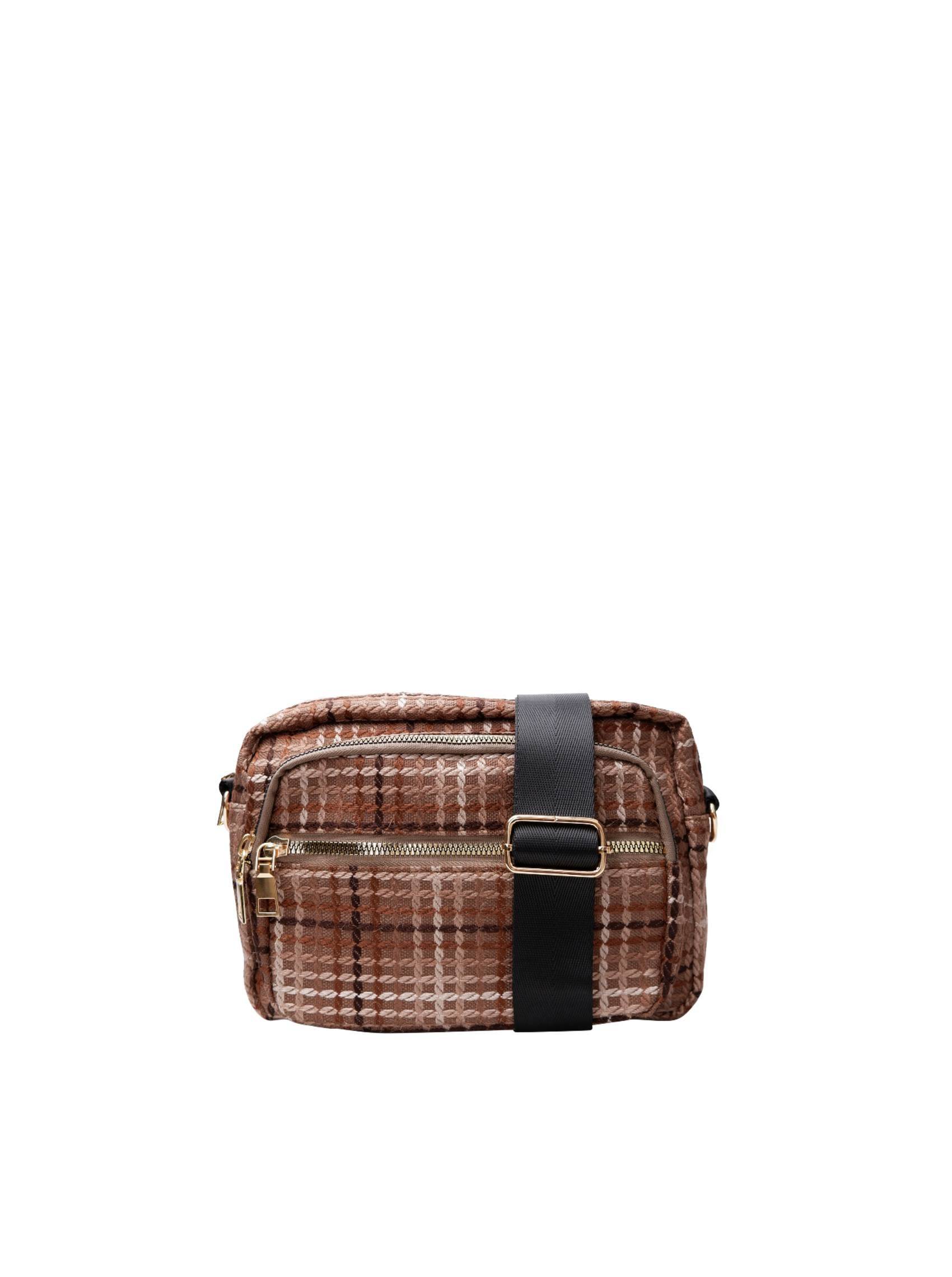 BCVANDA check crossover bag - Espresso - One Size.