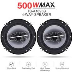 2 st 6 tums bilhögtalare 16cm 500w 4 -vägs bil koaxial högtalare auto musik stereo fullfrekvens hifi högtalare