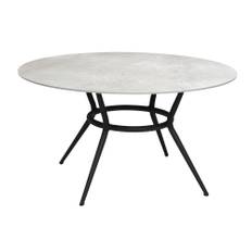 Cane-Line - Joy 140 cm Round Lava Grey/Fossil Grey - Matbord utomhus - Cane-line Design Team - Grå - Naturmaterial/Metall