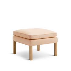 Fredericia Furniture - Mogensen 2202 Ottoman, Oak soap, Leather Cat. 3 - 90 Natural - Puffer - Børge Mogensen - Brun