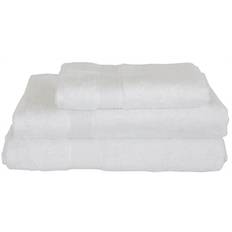 Bambus badelagen - 100x150 cm - Hvid - Bambus/bomuld - Frotté håndklæde fra Excellent By Borg