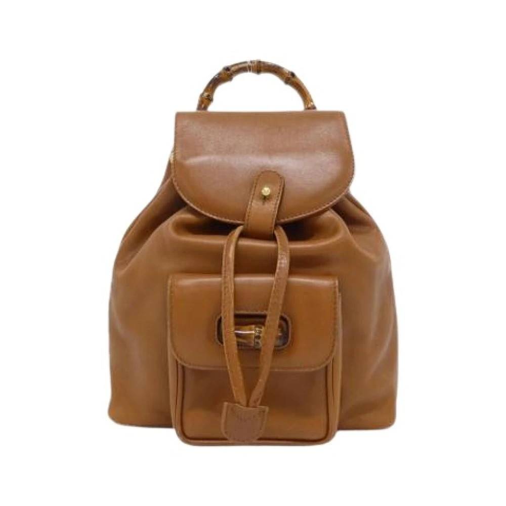 Gucci Vintage - Pre-owned Vintage Ryggsäck Vintage - Dam - ONE Size - Läder