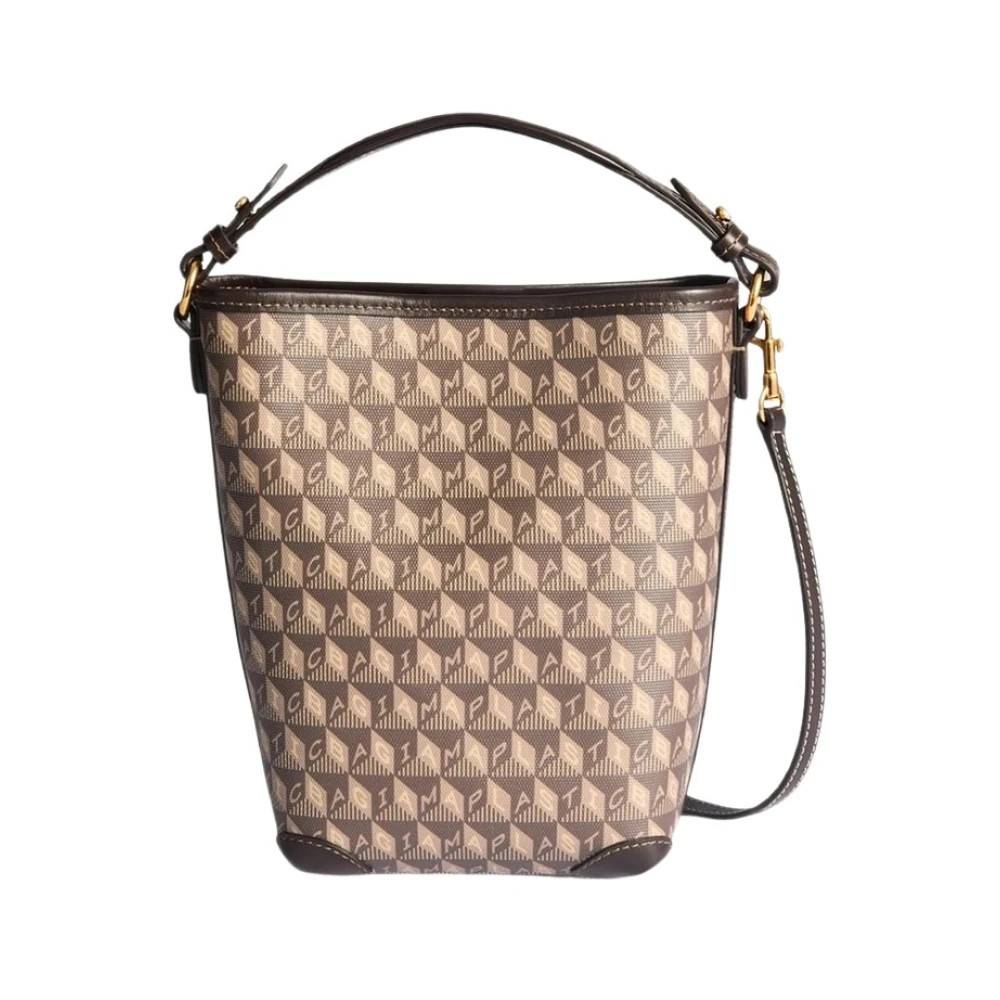 Anya Hindmarch I Am A Plastic Bag Mini Bucket - Tasker - Dame - Brun - ONE SIZE - Uld