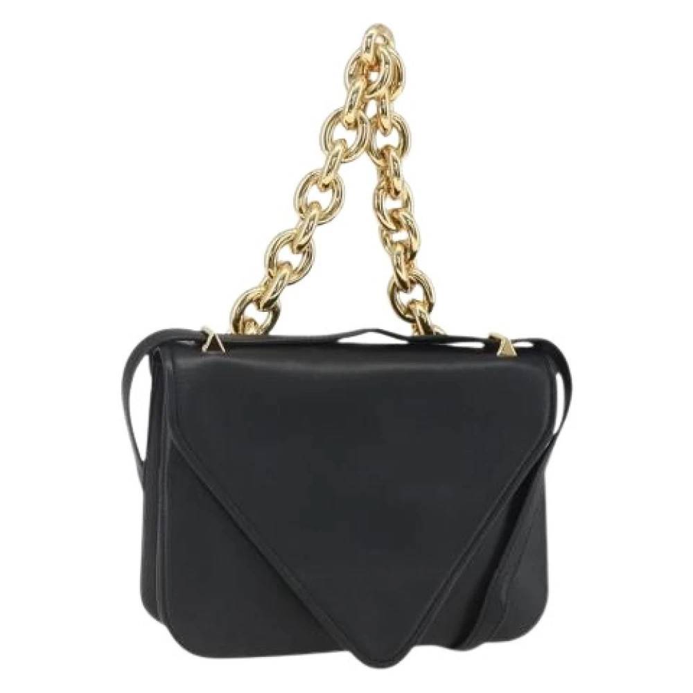 Bottega Veneta Vintage Pre-owned Vintage Skuldertaske - Vintage - Dame - Sort - ONE SIZE - Uld