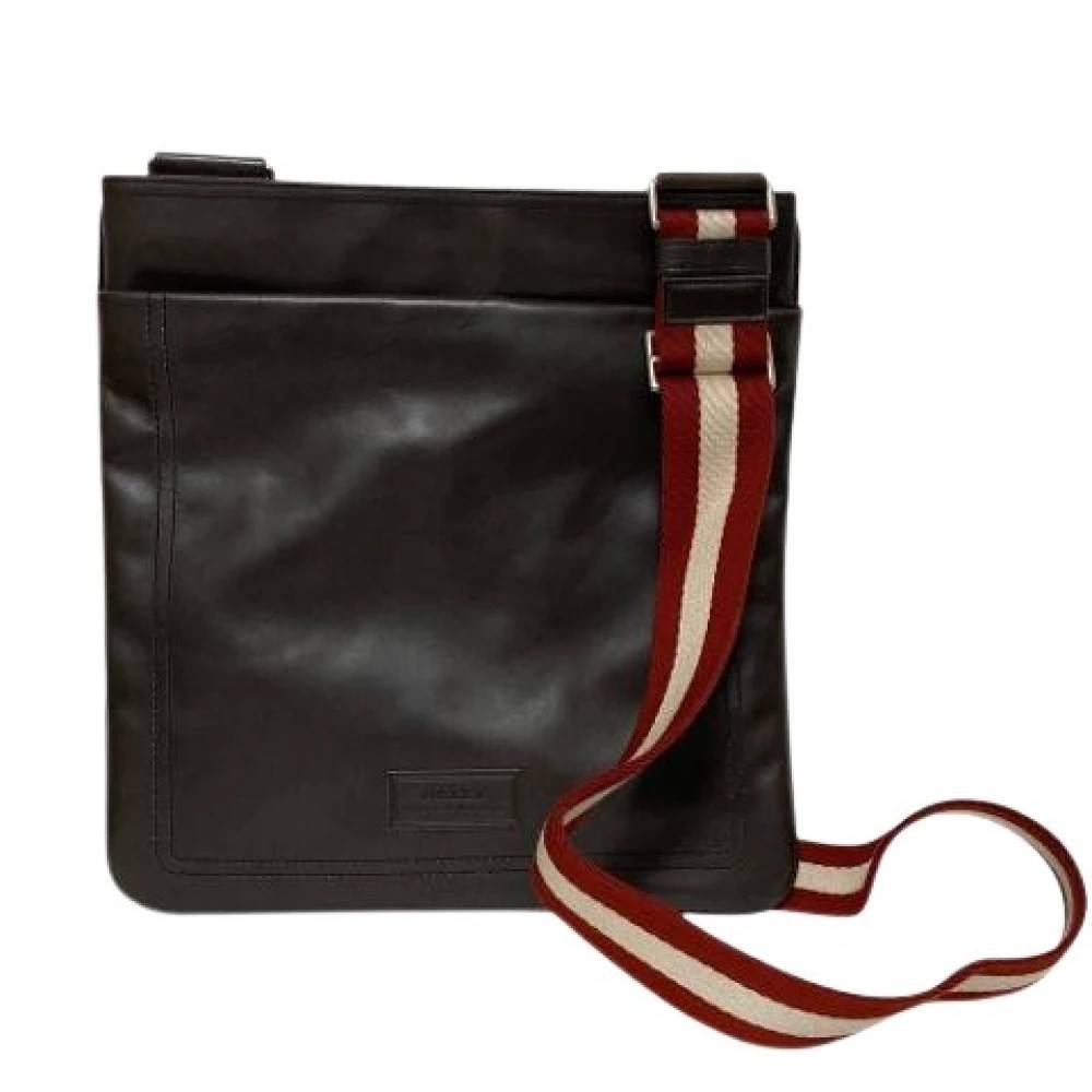 Bally Pre-owned Pre-owned Læder Messenger Taske - Vintage - Herre - Brun - ONE SIZE - Læder