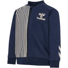 Hummel Hmlstripy ZIP Jacket Stl. 2 år / 92 cm pojkar - Sweatshirts Från Magasin - Blå (2 år / 92 cm)