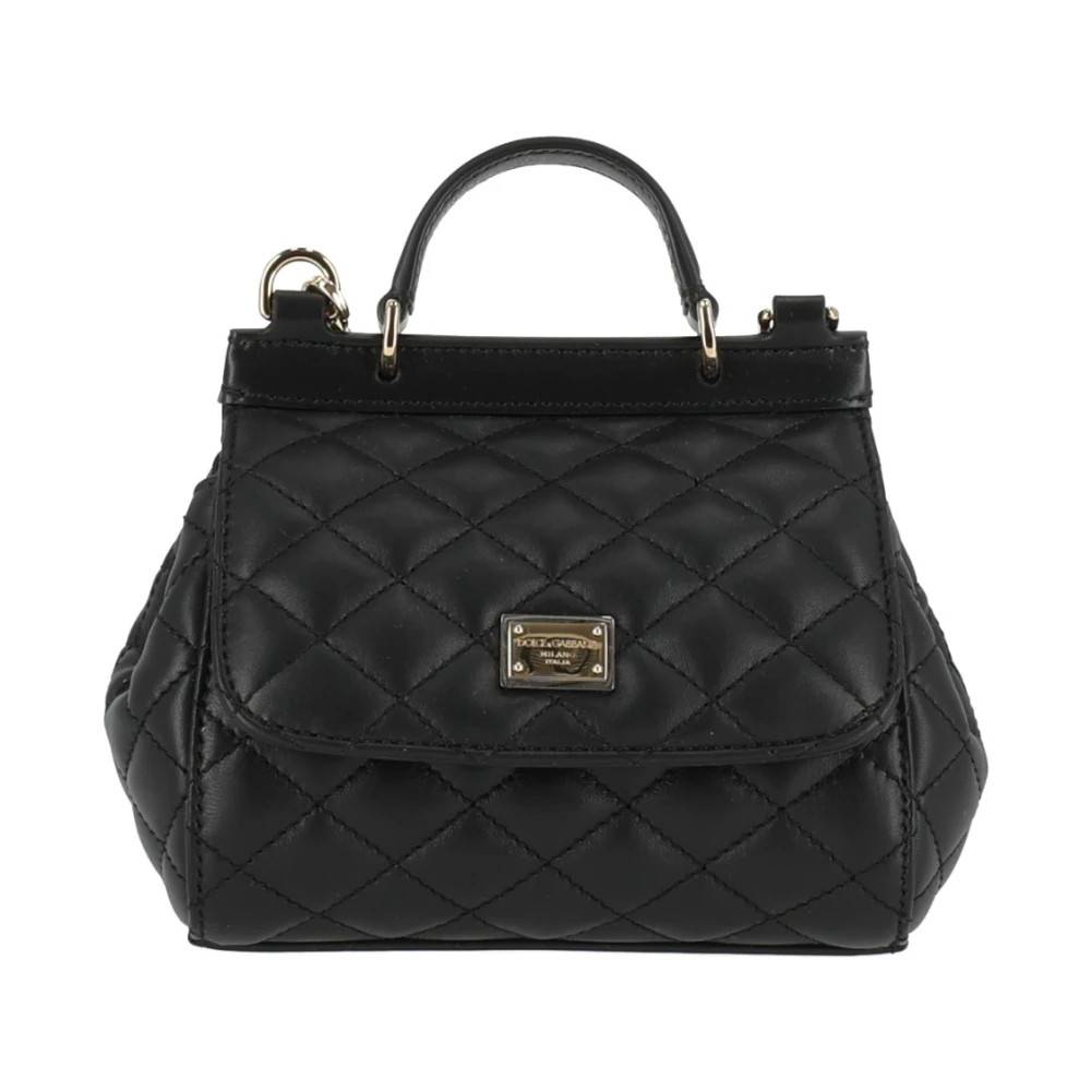 Dolce & Gabbana Skuldertaske - Tasker - Dame - Sort - ONE SIZE - Uld