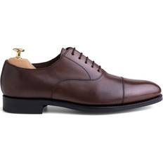 Skolyx mørkebrune plain cap toe oxfords