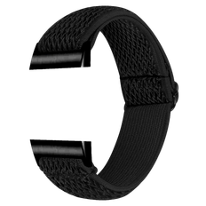 Fitbit Charge 3/4 Sort Elastisk Nylon Rem