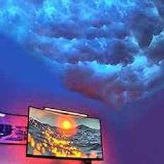 RGB Thunder Cloud Light, LED Cloud Lights Fluffy Ceiling, Gaming Room Takdekor, DIY Creative Cloud LED Lights, Party Festival Dekoration (105ft)