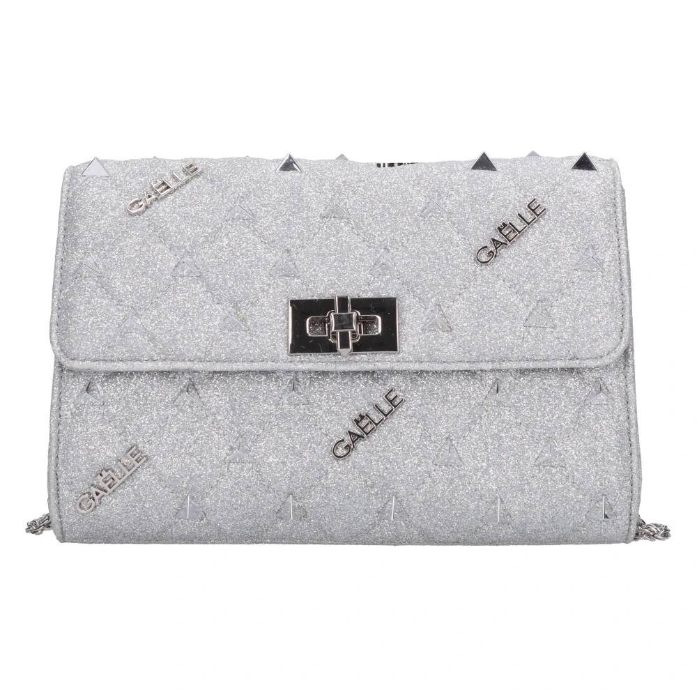 Gaëlle Paris Glitter Stof Taske - Tasker - Dame - Grå - ONE SIZE - Uld