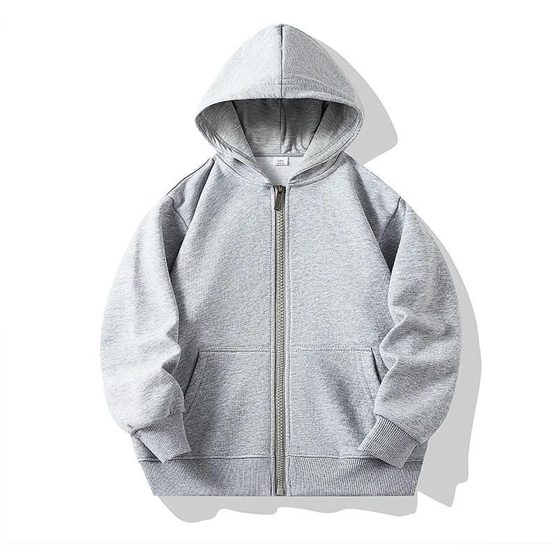 CoolKids – Tuff & varm – Hoodie med dragkedja Grå / 150 (9-10 år) | Pedagogiska Träleksaker