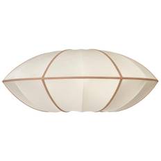 Oi Soi Oi Flat Silk lampeskærm - offwhite/amber - inkl fatning - Hvid (broste Cph)