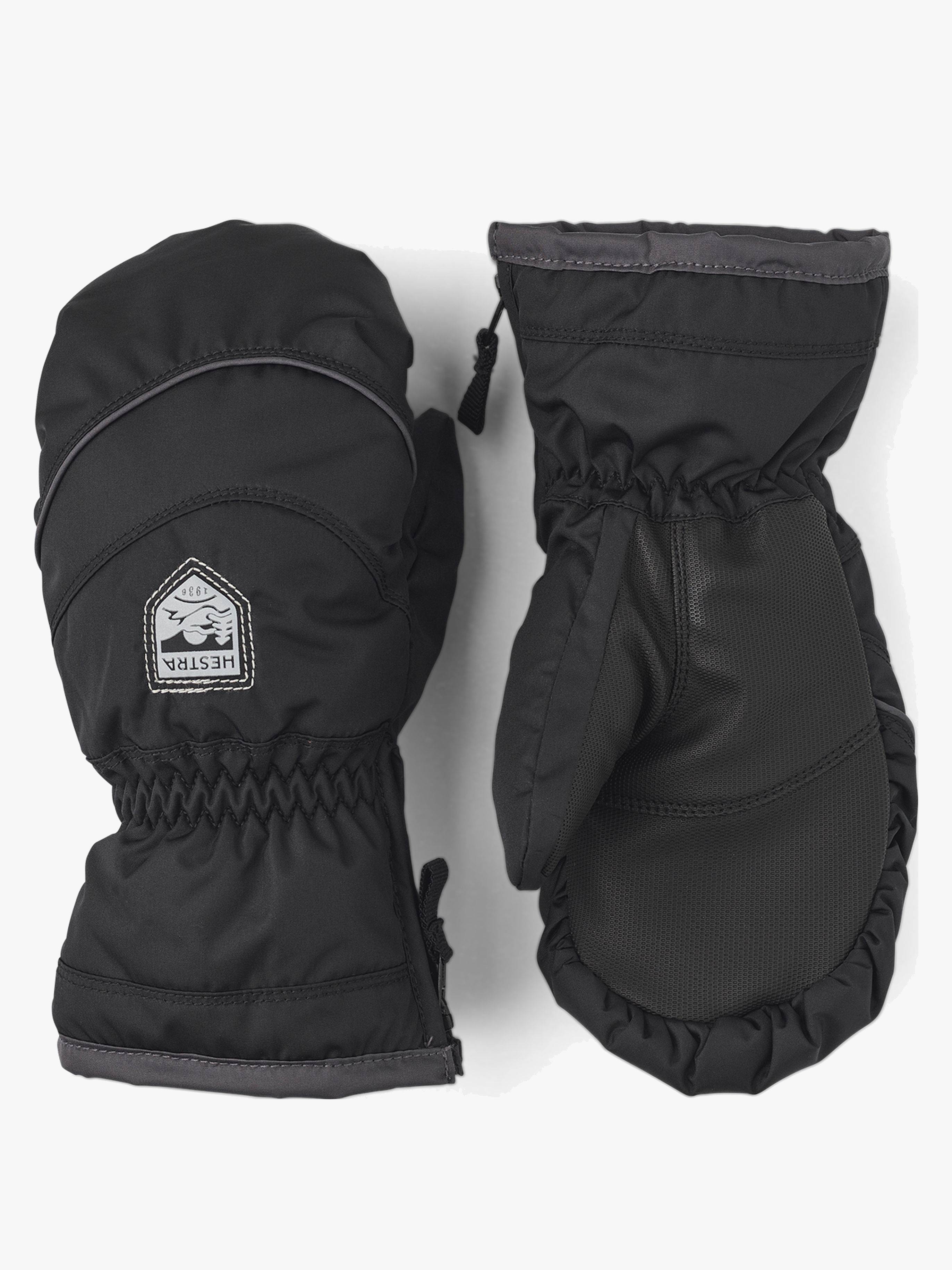 Hestra Sarri Zip JR Vanter, Sort/Grafit, 7