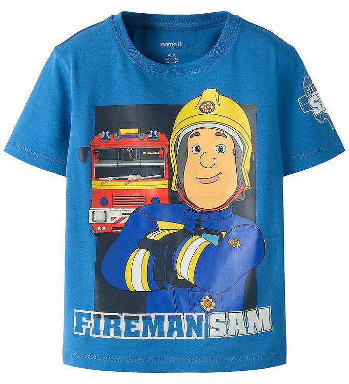 Name It T-shirt - NmmArson - Brandman - Delft - Name It - 2 år (92) - T-shirt