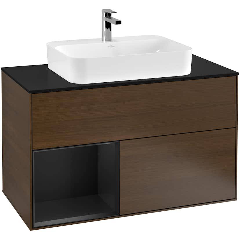 Tvättställsskåp Villeroy & Boch Finion med 2 Lådor Hylla och Bänkskiva för Ytmonterat Tvättställ