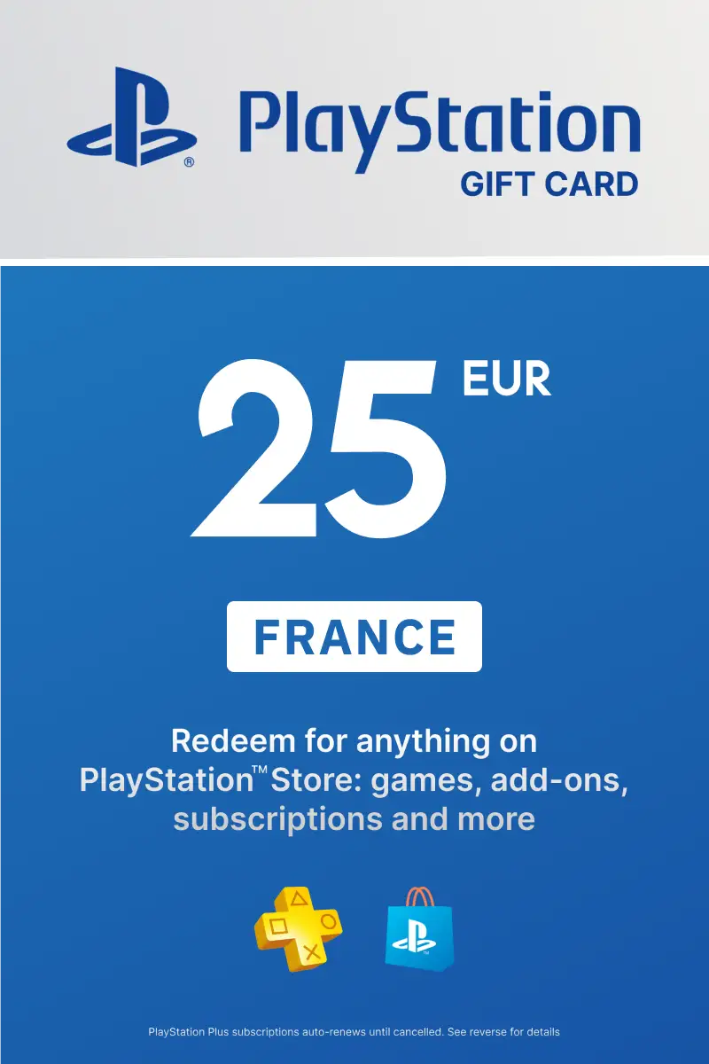 PlayStation Network Card 25 EUR (FR) PSN Key France