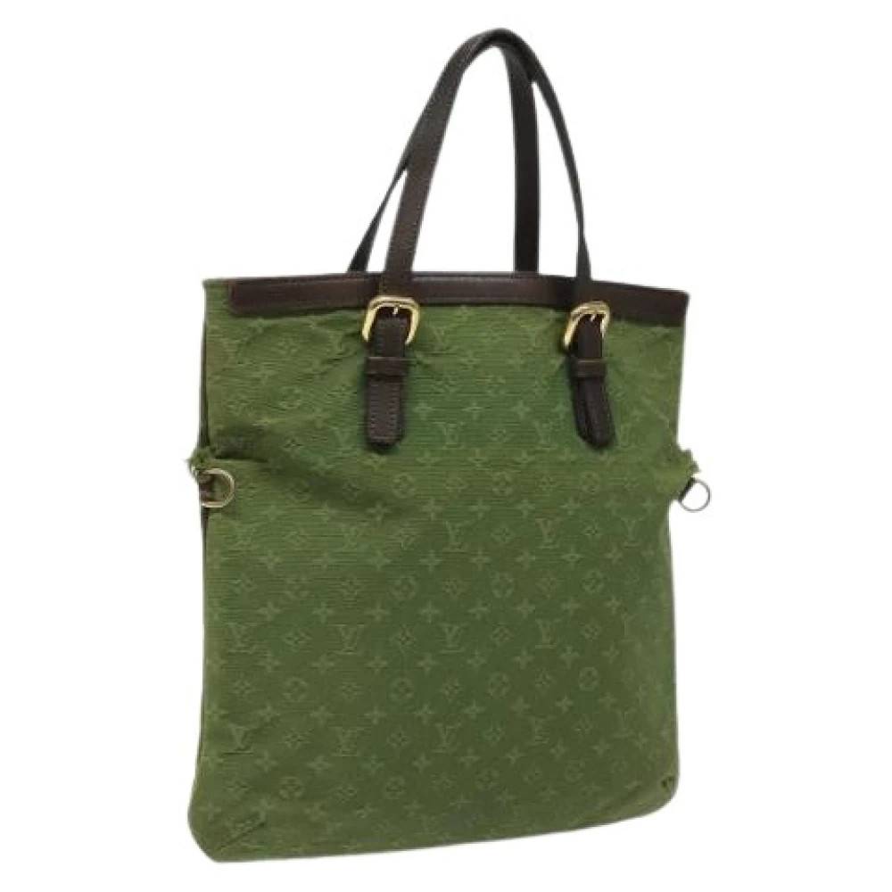 Louis Vuitton Vintage Pre-owned canvas tasker - Vintage - Dame - Grøn - ONE SIZE -