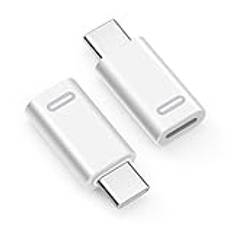 Seminer USB C till Lightning-adapter (2-pack), 35 W PD USB-C-adapter, Lightning-uttag till USB typ C-adapter kompatibel med iPhone 15-serien iPad pro MacBook Galaxy Note S9 S23 Ultra (vit)