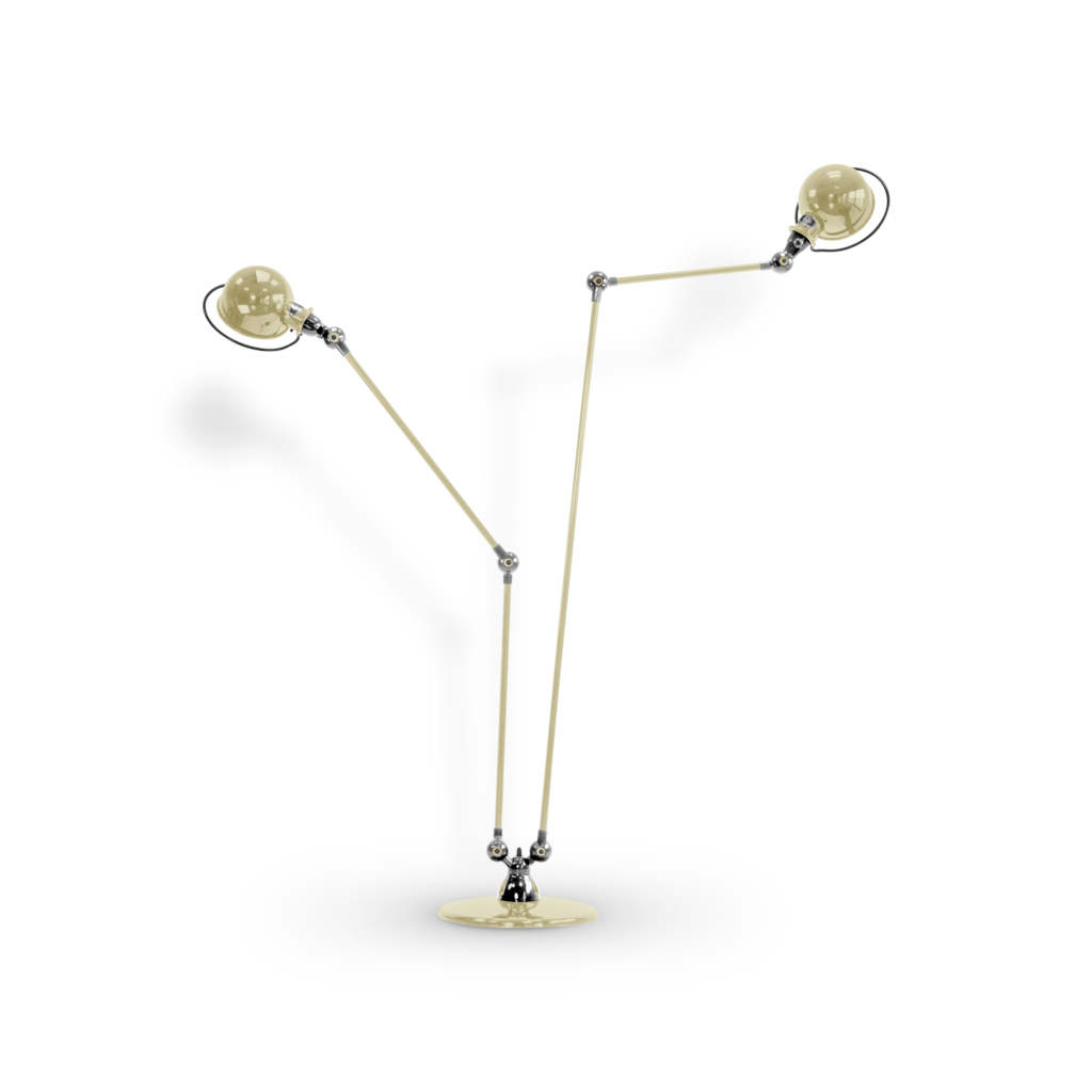 Loft DD7460 gulvlampe fra Jieldé - Ivory / Blank/poleret