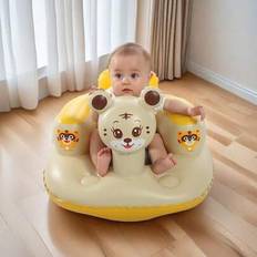 Multifunktionell uppblåsbar babystol och babybadstol, uppblåsbar babysits för spädbarn från 3 månader och uppåt Sommaruppblåsbar babystol för att sitt - Multifärgad (Dinosaurie,blå,rosa,björn,kanin,tiger,frukt,Rosa kärlekshjärta)