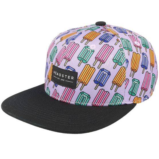 Headster - Lila snapback Keps - Kids Pop Neon Purple/Black Snapback @ Hatstore