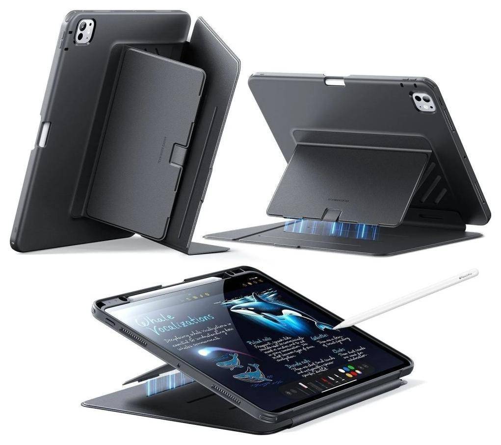 ESR Flip Hybrid Cover med Pencil Holder til iPad Pro 13" (2024/2025) - Sort