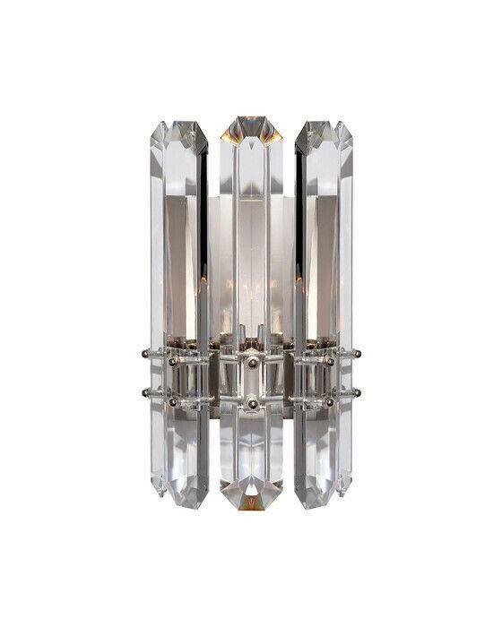 Visual Comfort Bonnington vägglampa nickel - Silver (H: 30,5 x B: 17,2 cm)
