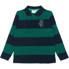 The New Tnpino L_S Pique Polo Stl. 122-128 cm/7-8 år unisex - Pikétröjor Från Magasin - Navy Blazer Strip (122-128 cm/7-8 år)