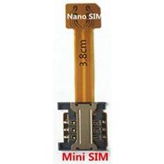 Hybrid dubbel dubbla simkort micro sd adapter f&#xF6;r android extender 2 nano micro sim adapter f&#xF6;r xiaomi redmi note huawei - Mini sim