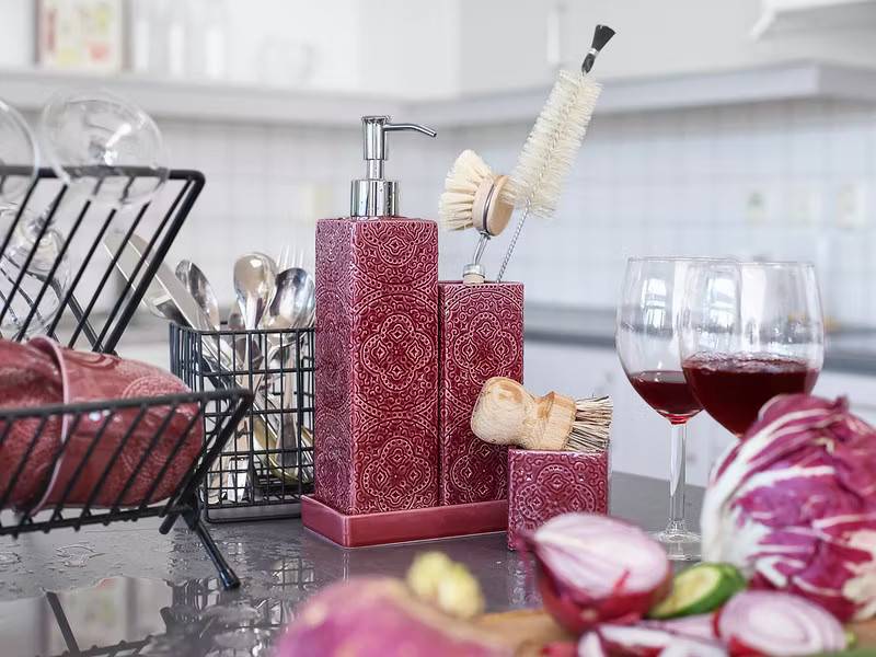 Cult design Kub Orient tvålpump/diskmedelspump wine