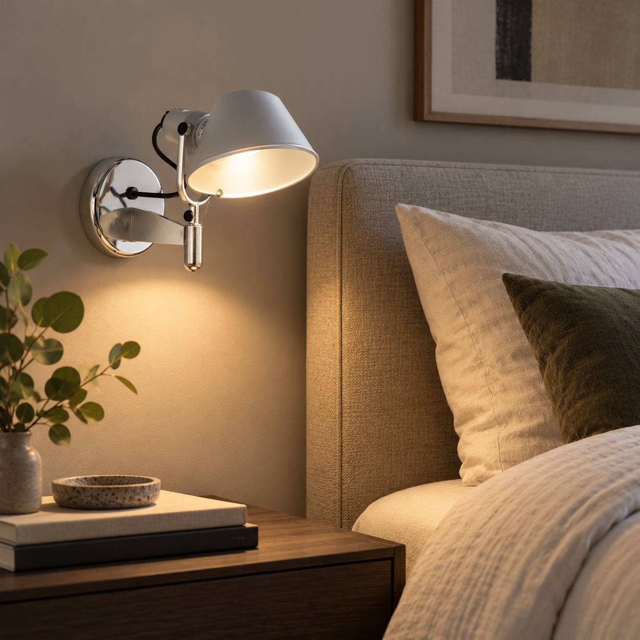 Vägglampa Tolomeo Faretto LED - aluminium