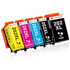 Clywenss 202XL Druckerpatronen Kompatibel für Epson 202 XL Multipack Patronen für Expression Premium XP-6000 XP-6100 XP-6105 XP-6005 XP6000 XP6100 XP6105 XP6005 XP6001 XP-6001 Tintepatronen, 5-Pack