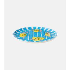Dolce&Gabbana Casa Ceramic serving plate - turquoise - One Size