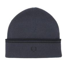 Fred Perry - Grå cuff Beanie - Tipped Merino Salte Beanie @ Hatstore