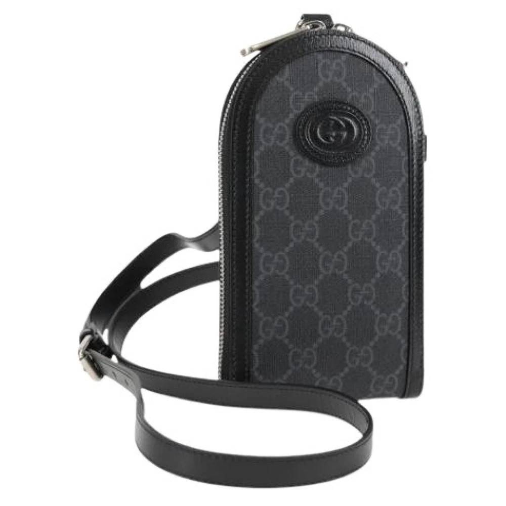 Gucci Vintage Pre-owned Vintage Skuldertaske - Vintage - Dame - Sort - ONE SIZE - Uld