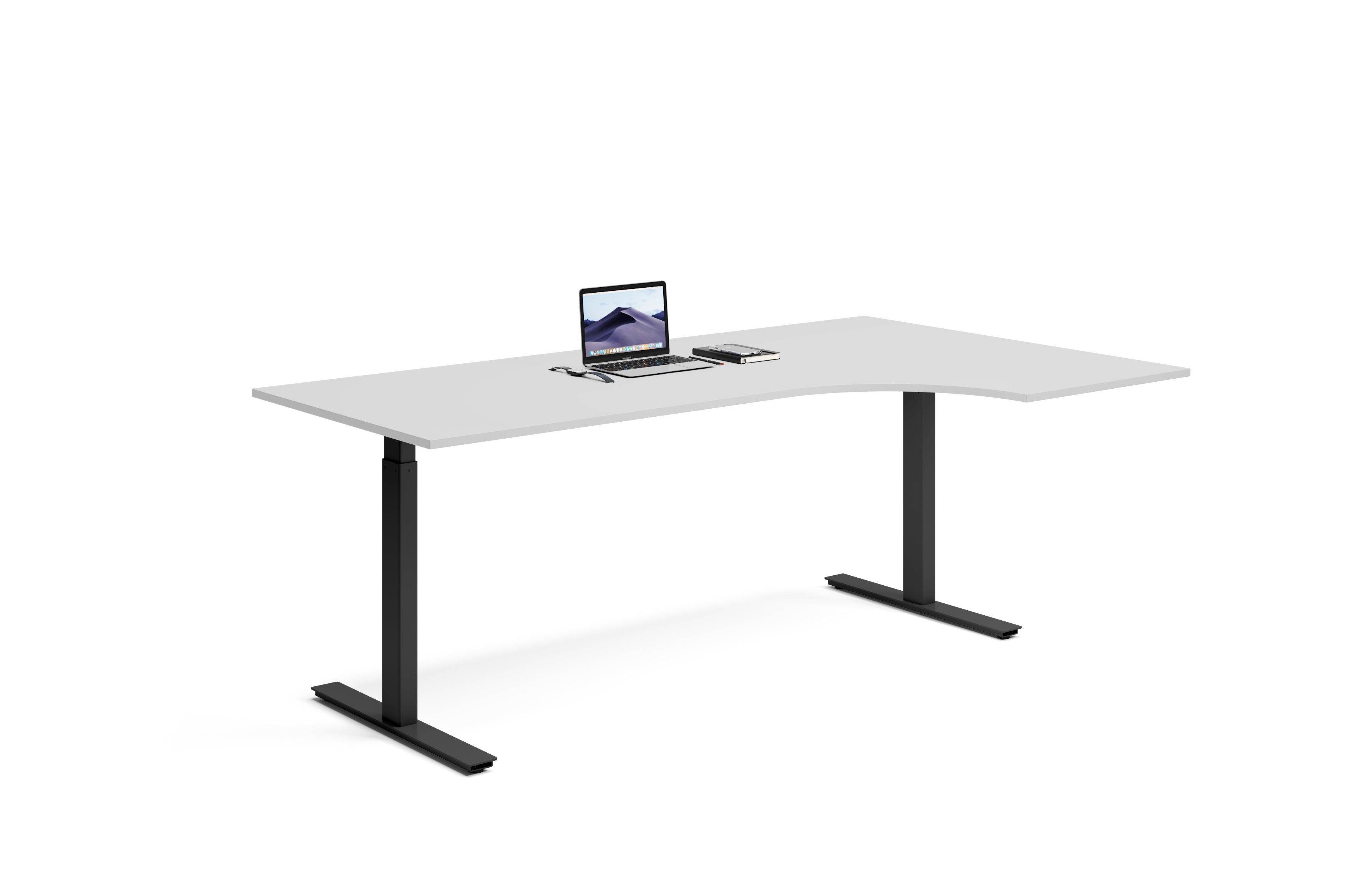 Hjørneskrivebord Højre 200x120x80cm - Ergofunk Smart