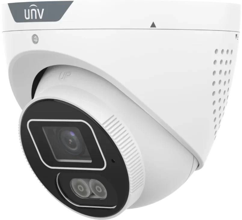 Uniview 8MP Hybrid smart-turret IR mic/spk/lys - Vit