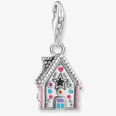 THOMAS SABO Silver Multi Enamel Gingerbread House Charm 2058-340-7