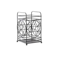 Bestickhållare DKD Home Decor Svart Metall Geometrisk 12 x 12 x 20 cm