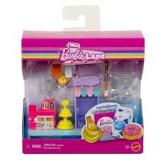 Barbie Mini Barbie Land Dockhuslekset med 1,5-tums docka, möbler och tillbehör - JGL64 (En-Storlek)