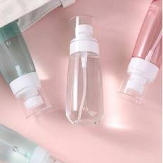 Transparent, återfyllningsbar sprayflaska för resor, pumphuvud för fint spraymunstycke, tonerflaska, bärbar liten kosmetikflaska - Multifärgad (3st (30ml rosa+blå+vit),3 st [60 ml rosa + blå + vit])