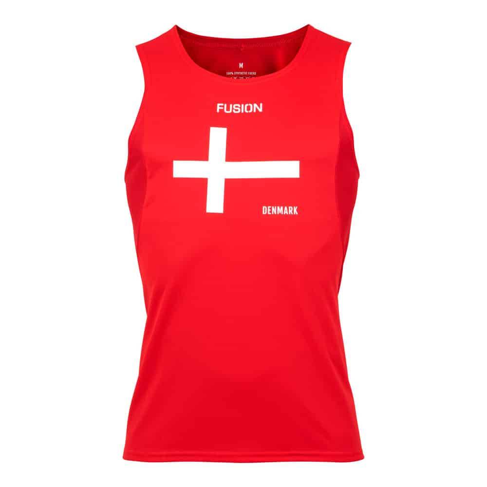 FUSION Womens C3 Dannebrog Singlet - National, XS.