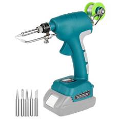 Sladdlös lödkolvsats för Makita 18 V LXT batteri, 75 W LED digital lödkolv, lödpistol med 5 stycken spetsar, 50 g 0,04 tum lödtråd för varje hobbyentusiast (batteri ingår ej)